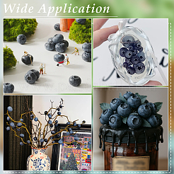 100 Stück Blaubeer-Dekoration aus Kunststoff&nbsp;DJEW-PH0001-72