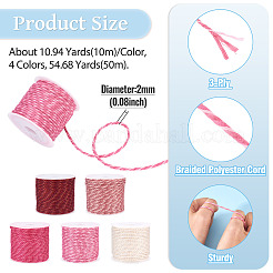 Cordon tressé en polyester de 50 m&nbsp;OCOR-TA0004-02