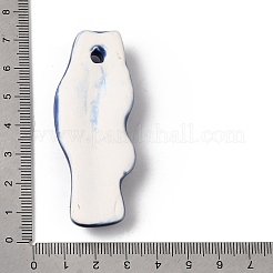 Grands pendentifs en porcelaine peints à la main&nbsp;LA-CBAC6A6-06I