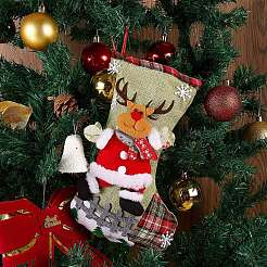 4шт тканевые рождественские чулки наборы JX066A