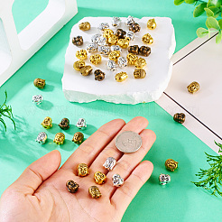 Сплавочные овальные бусины тибетского стиля  TIBEB-CD0001-03