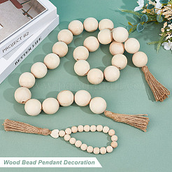 Украшение подвески из деревянных бусин&nbsp;AJEW-OC00002