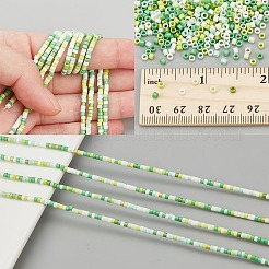 2 нить бусин лэмпворк ручной работы LAMP-NB0002-08E