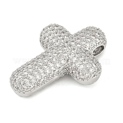 Латунные микропаве из прозрачного кубического циркония KK-S392-01P