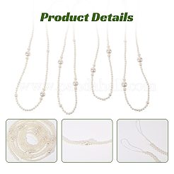 Adornos colgantes de perlas de imitación de plástico ABS&nbsp;HJEW-PH02595