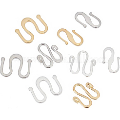 72 шт. 9 застежки-крючки из латуни S-типа&nbsp;KK-BC0002-29