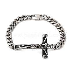 304 нержавеющая сталь кубинские звенья цепи браслеты BJEW-A092-05P