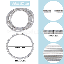 20шт. пружинные эластичные браслеты из сплава проволоки для женщин&nbsp;BJEW-SC0001-31