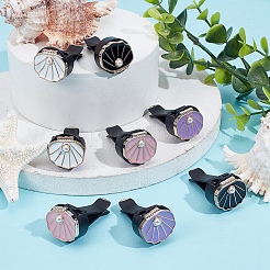 8 шт. 4-х цветные смоляные автомобильные зажимы для воздуховодов&nbsp;HJEW-OC00237