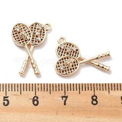 Placage de rack pendentifs en zircone cubique clair en laiton&nbsp;KK-M102-16G-A
