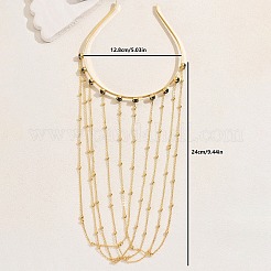 Элегантные винтажные железные и стеклянные серьги-кисточки в ближневосточном стиле для женской вечеринки SN0102-3