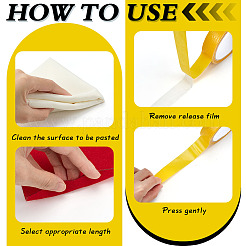 2 рулон 2 видов пластиковых двухсторонних клейких лент для фиксации ковров&nbsp;AJEW-ME0001-41