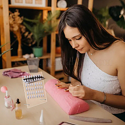 2 комплект 2 стилей прямоугольная прозрачная акриловая демонстрационная доска для дизайна ногтей ODIS-NB0001-35