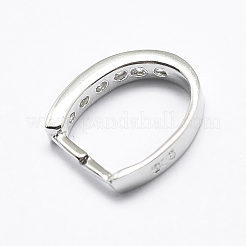 Антикоррозийное родиевое покрытие 925 стерлинговое серебро микропаве кубические цирконии подвески баилы STER-E053-09P