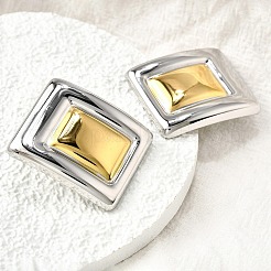 Серьги-гвоздики из нержавеющей стали 304&nbsp;EJEW-D308-03PG