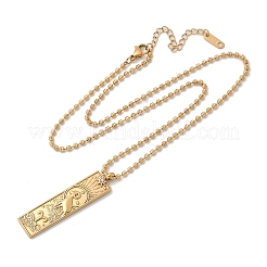 Ожерелья с подвеской в виде созвездия из нержавеющей стали 304 с прозрачным кубическим цирконием для женщин и мужчин NJEW-S435-01G-A