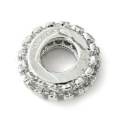 Покрытие стойки латунные прозрачные бусины из кубического циркония KK-G501-06B-P