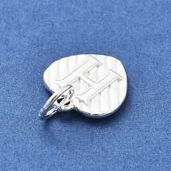 925 серебряное сердце с заглавными буквами STER-S009-13H-S