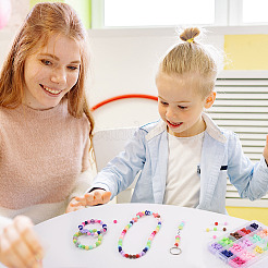 300шт 15 цвета непрозрачные акриловые бусины SACR-TA0001-13