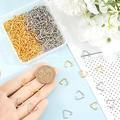 300 шт. 2-х цветное железное треугольное соединительное кольцо IFIN-SP0001-14