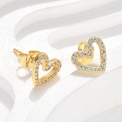 Серьги-гвоздики из циркония EJEW-C139-02G