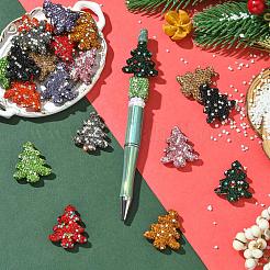 Елка полимерная глина стразы бусины&nbsp;CLAY-NH0001-14