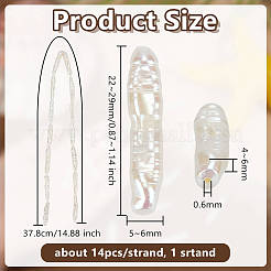 1 нить натурального жемчуга Кеши пресноводные жемчужные бусины нити&nbsp;PEAR-OC0001-01