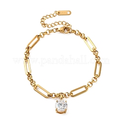 Armbänder mit Zirkonia-Anhängern aus Edelstahl 304&nbsp;SA-CBA8C9C-06B-G