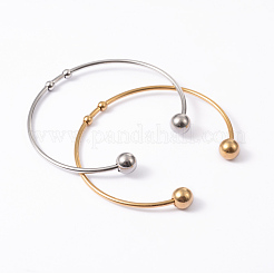 Braccialetti alla moda in acciaio inossidabile 304 braccialetti a coppia&nbsp;BJEW-H473-01M