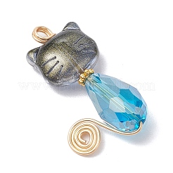 Подвески из гальванического стекла&nbsp;PALLOY-JF03995