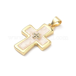 Ottone micro spianare pendenti zirconi&nbsp;X-KK-P345-57G