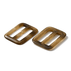 Fermoirs à boucle rectangle en résine&nbsp;FIND-WH0129-33A