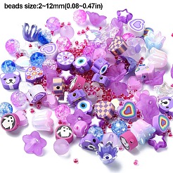 Наборы для изготовления растягивающихся браслетов из акрила и полимерной глины своими руками&nbsp;DIY-YW0008-96