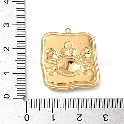 Подвески из нержавеющей стали 304 из эпоксидной смолы с натуральными ракушками и пайетками внутри STAS-L026-17G-C04