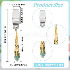 Кулон с пулей из драгоценных камней AJEW-PH01538