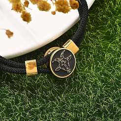 Созвездие нейлоновые шнуры многорядные браслеты BJEW-U016-01A-08