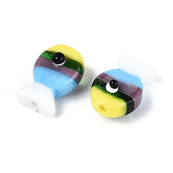 Бусы лэмпворк ручной работы LAMP-N036-15A