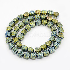 Electroplate non magnetici ematite sintetico fili di perline&nbsp;G-J181-07