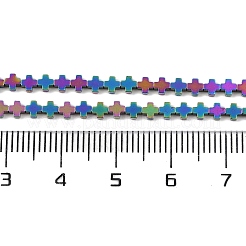 Fili di perline di ematite sintetica non magnetica elettrolitica&nbsp;G-J211-A05-01
