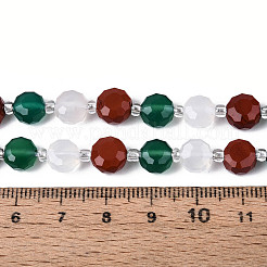 Нити бусин из натурального красного агата G-T144-19A-01