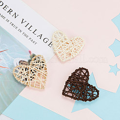 Сердце из ротанга&nbsp;AJEW-CJ0001-12