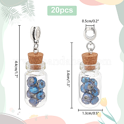 20 Stück große Loch Legierung Glasflaschen europäischen baumeln Charms&nbsp;FIND-PH0020-42