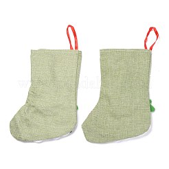 Calza di natale appesa in stoffa&nbsp;HJEW-B003-11