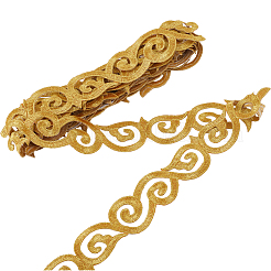 Утюжить/пришить полиэстеровую вышивку «благоприятные облака» кружевной лентой OCOR-WH20020-06A