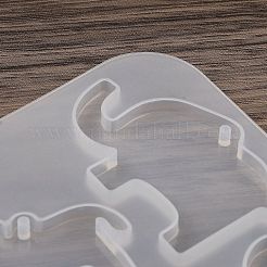 DIYペンダントシリコンモールド  女性用イヤリング  鹿  135x95x5mm  穴：2mm  内径：36~45x26~33mm&nbsp;SIMO-P010-D02