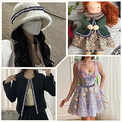 5 ярд полиэстеровой кружевной ленты для украшения занавесок и дивана&nbsp;OCOR-CY0001-32A