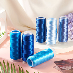 6 рулон велюровой пряжи 6 цветов&nbsp;AJEW-TA0002-70B