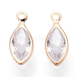 Латунные микро проложить кубического циркония подвески&nbsp;ZIRC-K087-24G