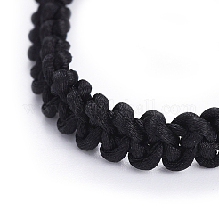 Nylon réglable bracelets cordon tressé&nbsp;BJEW-JB04415-01
