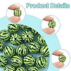 20 шт. Непрозрачные акриловые бусины&nbsp;MACR-FS0002-28B